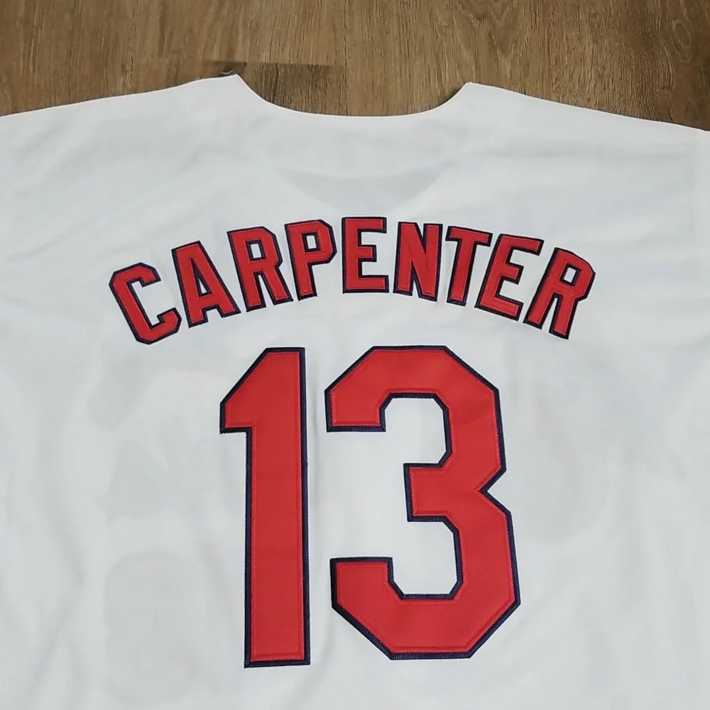 Matt Carpenter Cardinals World Series Mens XL Stitched New - Picture 12 of 12
